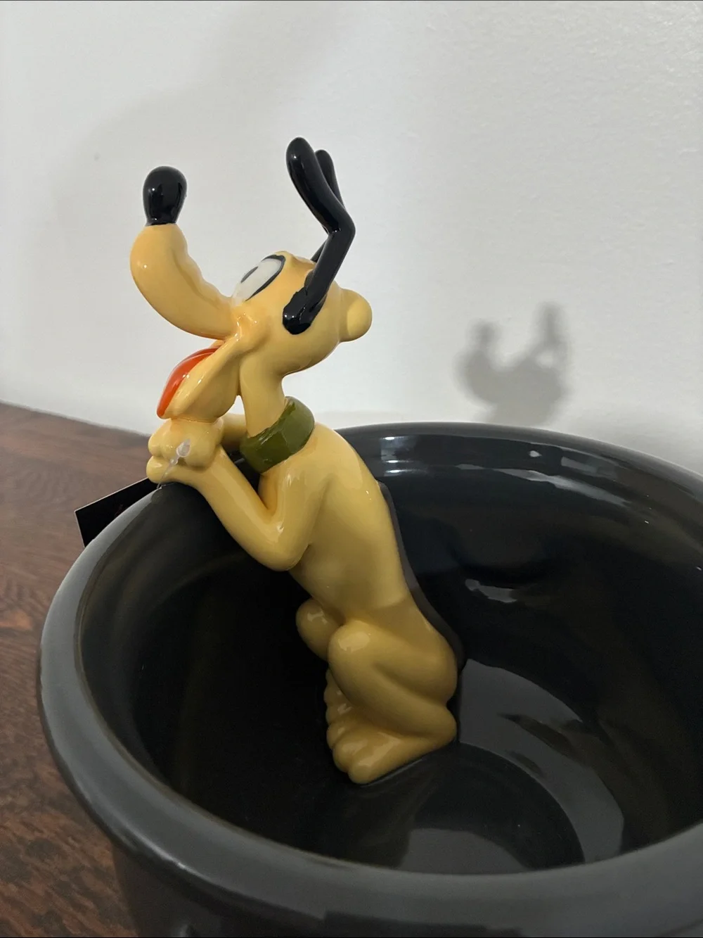 NWT- Disney- Pluto 'Trick or Treat' -Halloween Ceramic Candy Cauldron Bowl